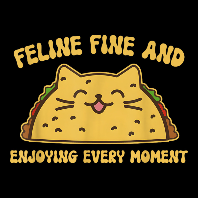 Feline Fine And Enjoying Every Moment Funny Taco C Long Sleeve Baby Bodysuit | Artistshot