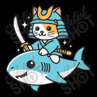 Ninja Cat Samurai Riding Shark Adjustable Cap | Artistshot