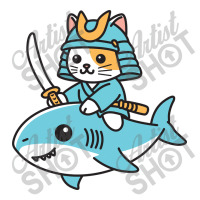 Ninja Cat Samurai Riding Shark Mart Paper Bag -13 X 7 X 17 | Artistshot