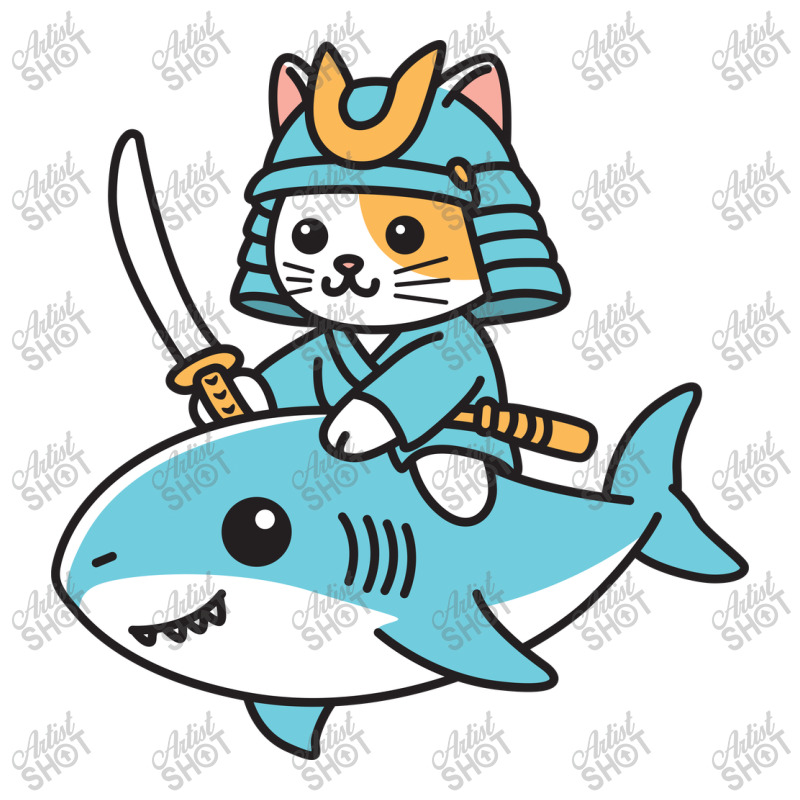 Ninja Cat Samurai Riding Shark Mart Paper Bag -13 X 7 X 17 | Artistshot