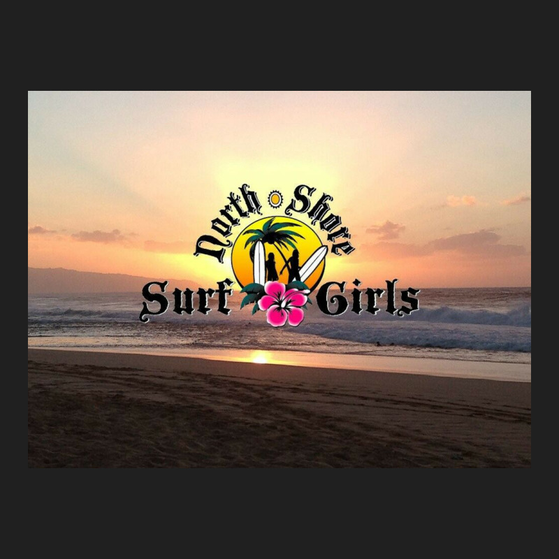 North Shore Surf Girls Drawstring Bags | Artistshot