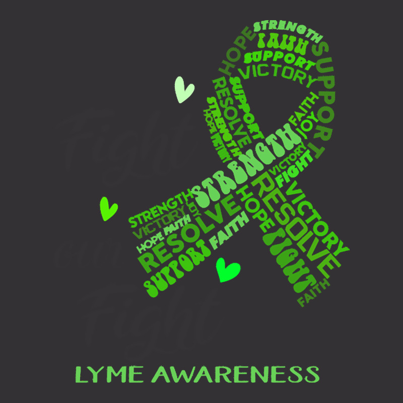 Lyme Awareness T  Shirt Lyme Awareness Her Fight Is Our Fight 2 Vintage Hoodie | Artistshot