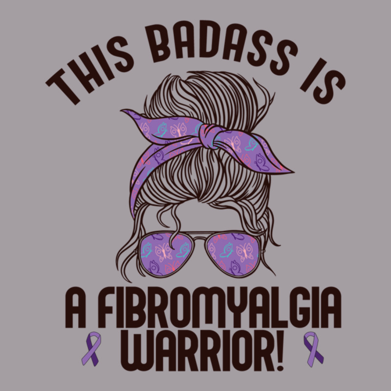 This Badass Is A Fibromyalgia Warrior Awareness Woman Meme Pullover Ho Seamless Cap | Artistshot