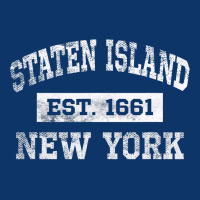 Staten Island New York T Est. 1661 Distressed Seamless Cap | Artistshot