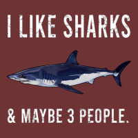 Funny I Like Shortfin Mako Shark And Maybe 3 People T Shirt Seamless Cap | Artistshot