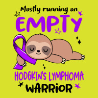 Hodgkins Lymphoma Awareness T  Shirt Mostly Running On Empty Hodgkin's Foam Snapback Hat | Artistshot