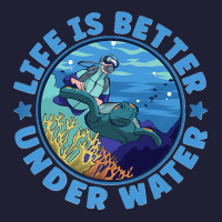 Life Is Better Under Water Marine Biology Scuba Diver Premium 5 Panel Snapback Cap | Artistshot