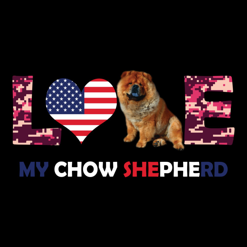 America Flag Love My Chow Shepherd Women's V-Neck T-Shirt by vip.pro123 | Artistshot