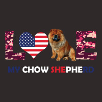 America Flag Love My Chow Shepherd Racerback Tank | Artistshot