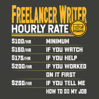 Funny Freelancer Writer Novelist Author Hourly Rate T Shirt Pa Trucker Cap | Artistshot