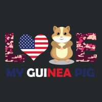 America Flag Love My Guinea Pig Crewneck Sweatshirt | Artistshot