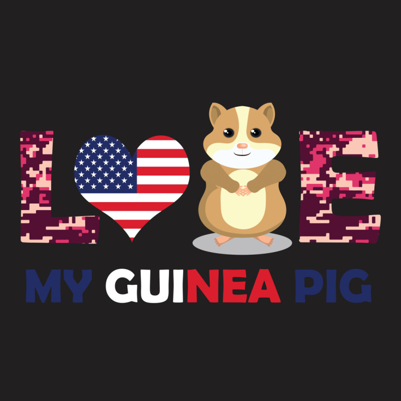 America Flag Love My Guinea Pig T-shirt | Artistshot