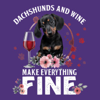 Dachshund Wiener Dog And Wine Make Everything Fine Drink Wine And Dog Nike Dri-fit Cap | Artistshot