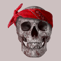 Skull With Red Paisley Bandana, Thug, Gangster Retro Trucker Cap | Artistshot