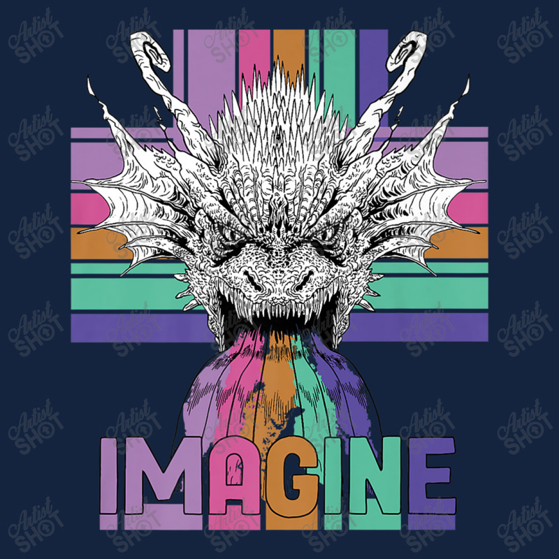 Imagine Great Dragon Vintage Cool Art Great Women Men Foam Snapback hat by HailieDesign | Artistshot