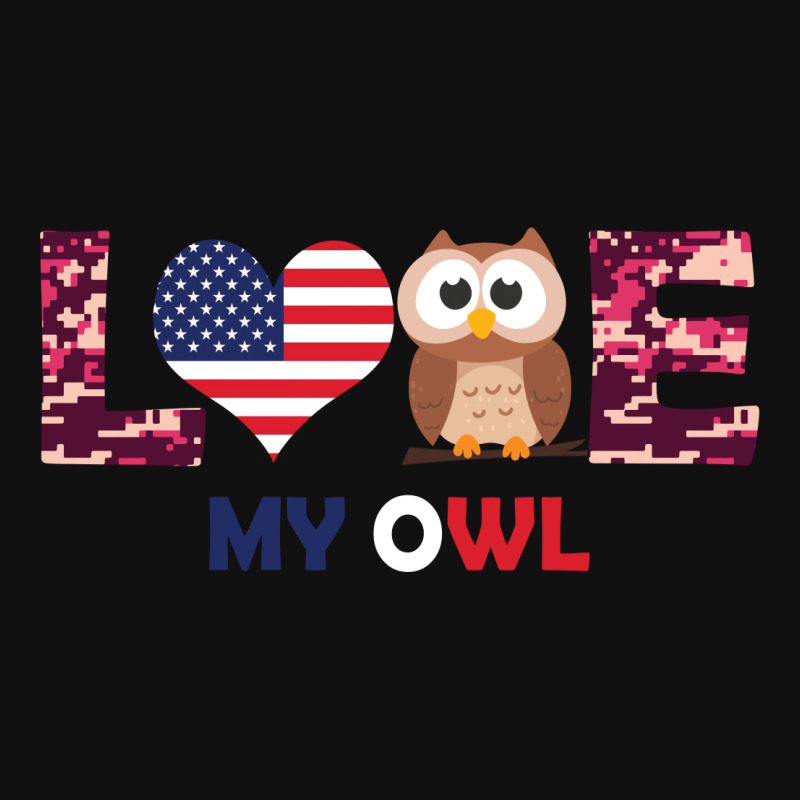 Patriotic American Flag Love My Owl Apple Watch Band | Artistshot