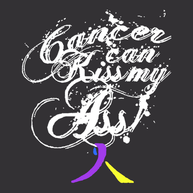 Bladder Cancer T  Shirt Cancer Can Kiss My Ass! Bladder ( Blue, Yellow Vintage Hoodie And Short Set by excitableattach | Artistshot