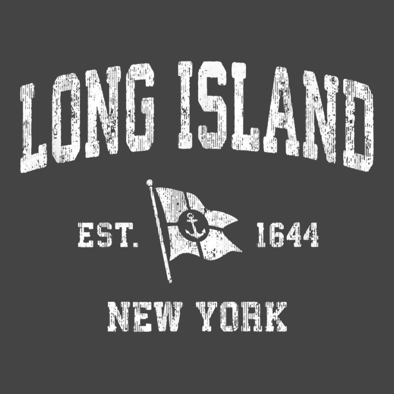 Long Island Nyc New York Ny Vintage Boat Anchor Flag Tee Fashion Visor by harmanyuan | Artistshot