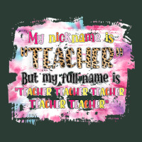 My Nickname Is Teacher But Is My Full Is Is Teacher Teacher T Shirt Fashion Visor | Artistshot