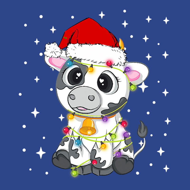 Cow Funny Cattle Cute Cow Santa Hat Xmas Light Matching Pajama Christm Nike Dri-FIT Cap by hopelessoon | Artistshot