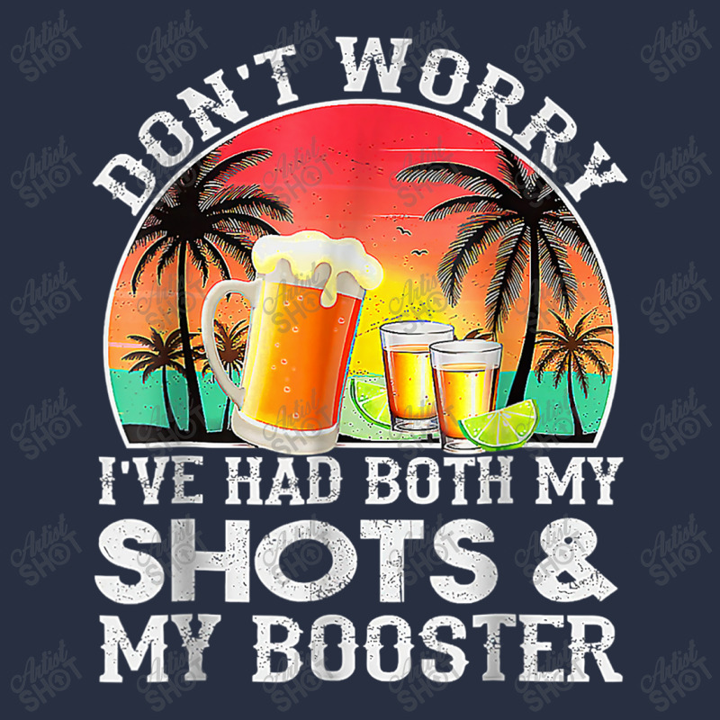 Summer Sunsedon'worry I've Had Both My Shots Booster Graphic Retro Trucker Cap by KhalilDesign | Artistshot