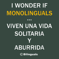 I Wonder If Monolinguals   Funny Spanish Bilinguals Tee V1 Seamless Cap | Artistshot