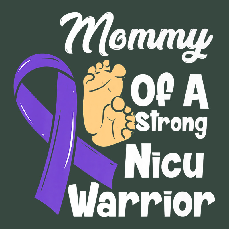 Mommy Of A Strong Nicu Warrior Baby Purple Ribbon Awareness Premium T Seamless Cap | Artistshot