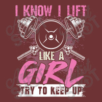 I Know I Lift Like A Girl Try To Keep Up  Gym Gift Seamless Cap | Artistshot