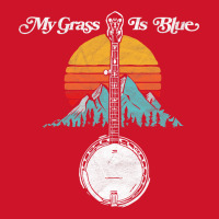 My Grass Is Blue Retro Rocky Mountain Banjo Bluegrass Yupoong Trucker Cap | Artistshot