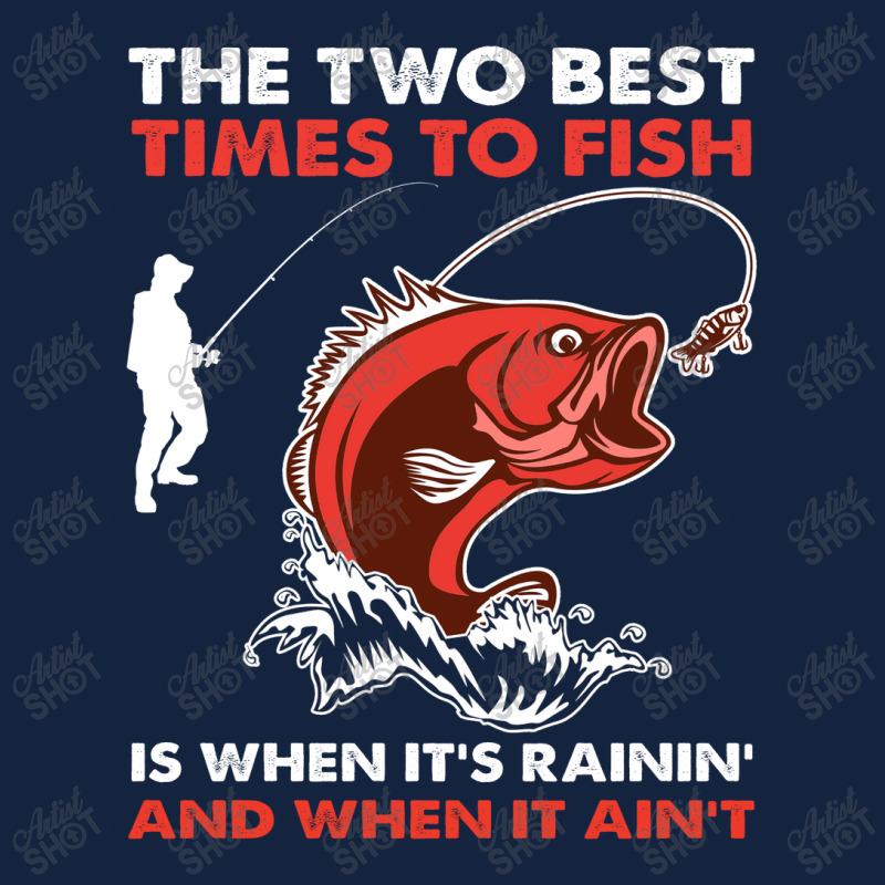 The Two Best Times To Fish Shirt Foam Snapback hat by Maria_Jezierski | Artistshot