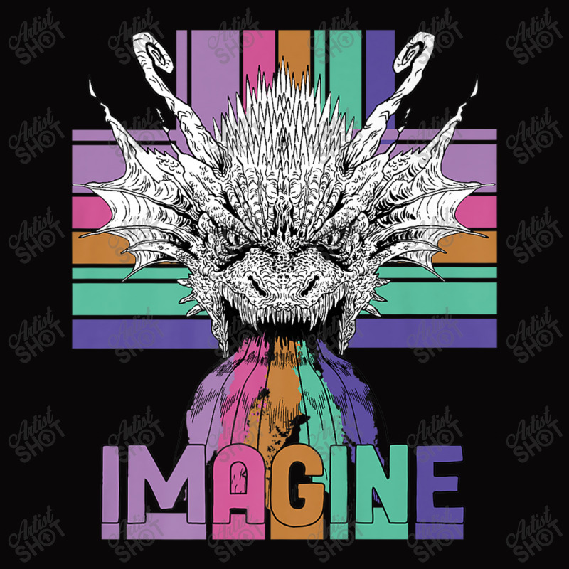 Imagine Great Dragon Vintage Cool Art Great Women Men Pa Trucker Cap by HailieDesign | Artistshot