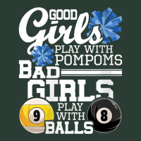 Womens Bad Girls Play With Balls   Funny Pool Billiard Player V Neck T Fashion Visor | Artistshot