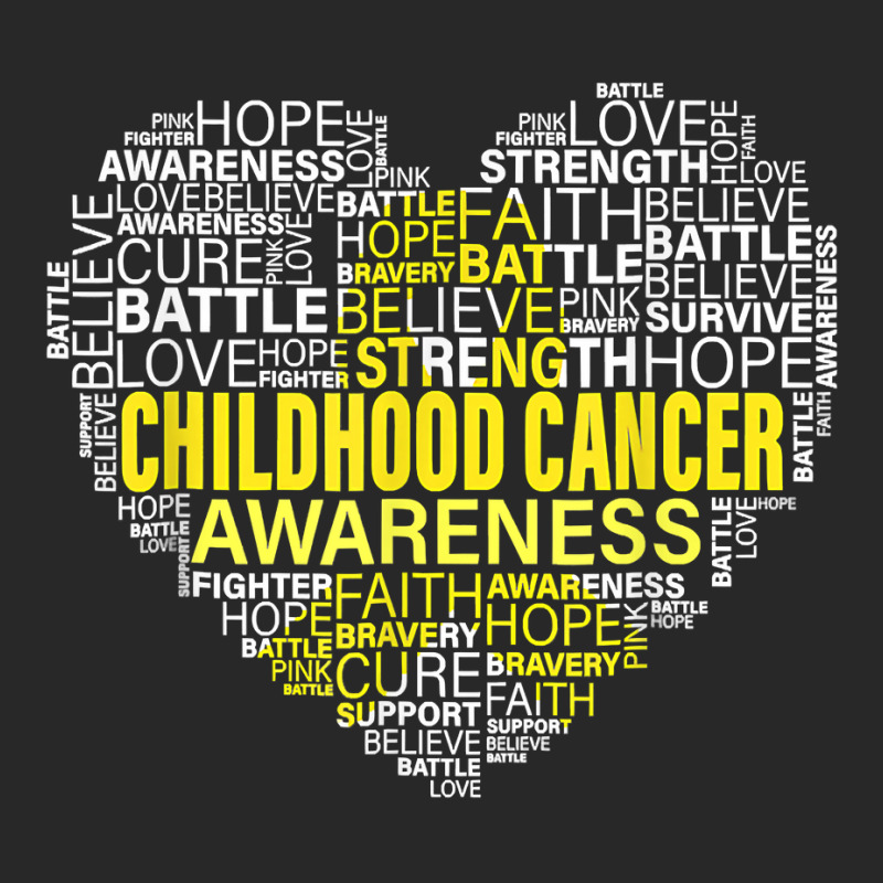 Childhood Cancer Awareness Heart Support Strong Warrior T Shirt Fashion Visor | Artistshot