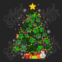 Dog Cat Paws Christmas Tree 3/4 Sleeve Shirt | Artistshot