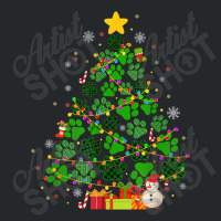 Dog Cat Paws Christmas Tree Crewneck Sweatshirt | Artistshot