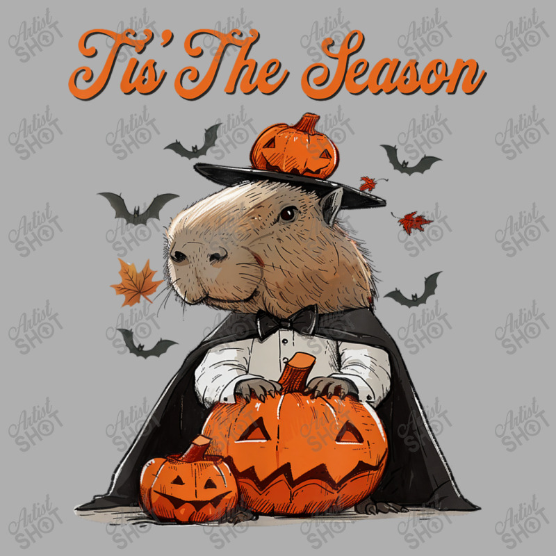 It's The Season Halloween Capybara Ladies Fitted T-Shirt by Rebecca Mitchell | Artistshot