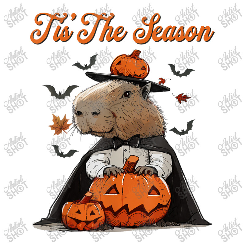 It's The Season Halloween Capybara Maternity Scoop Neck T-shirt by Rebecca Mitchell | Artistshot