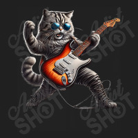 Rock Cat Jamming On Guitar Ladies Polo Shirt | Artistshot