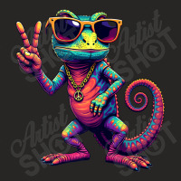 Groovy Peace Chameleon Ladies Fitted T-shirt | Artistshot