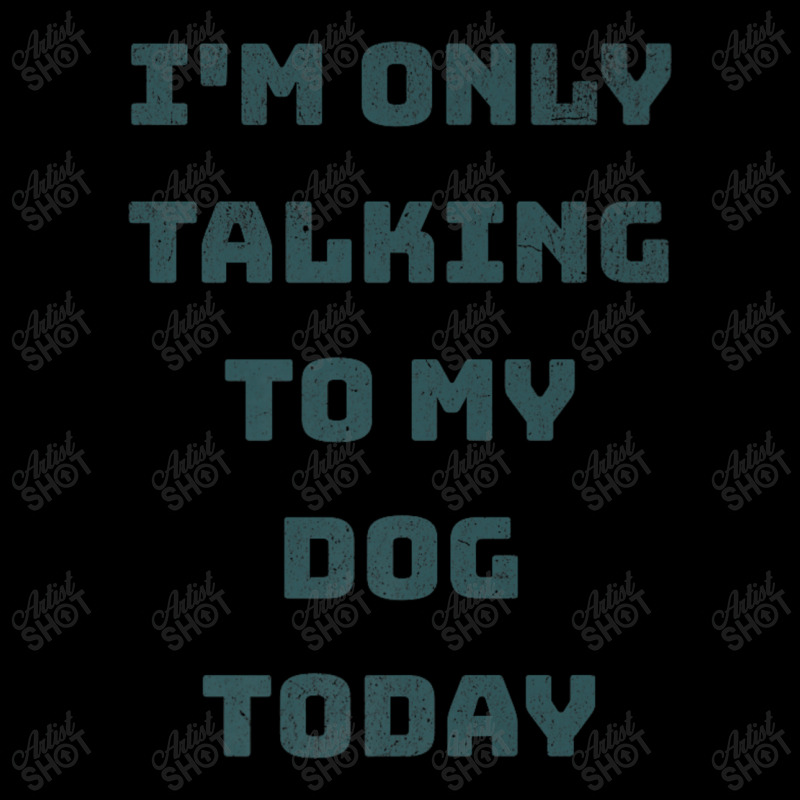 I'm Only Talking To My Dog Today Cropped Sweater by Rebecca Mitchell | Artistshot