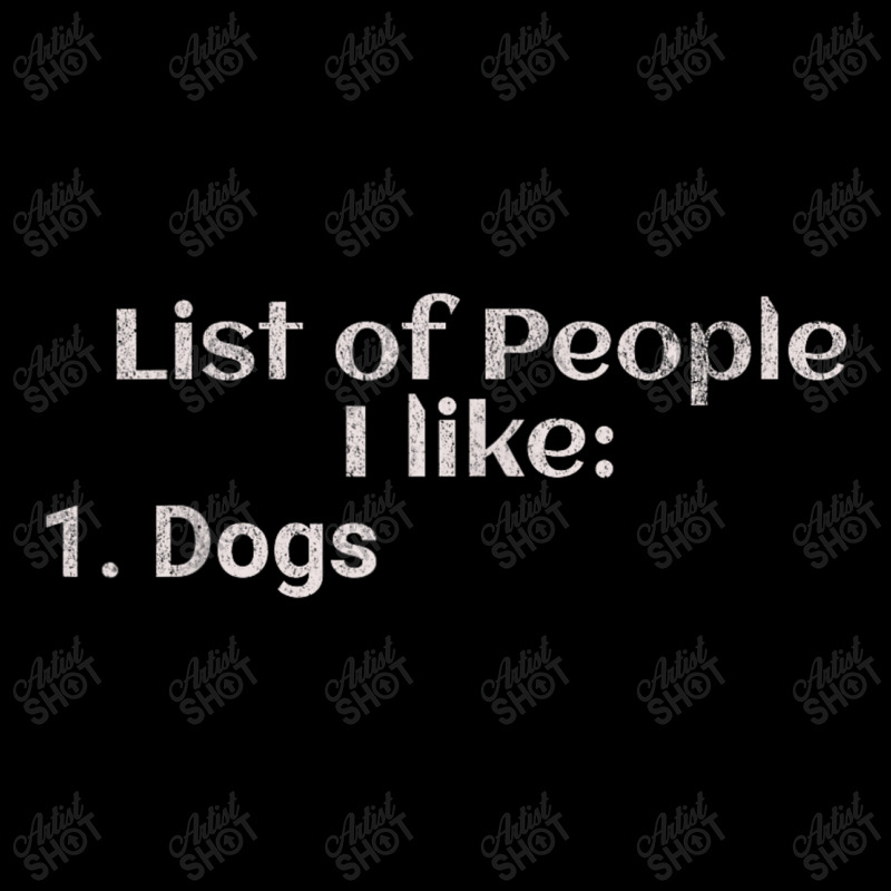 List Of People I Like Dogs Adjustable Cap by Rebecca Mitchell | Artistshot