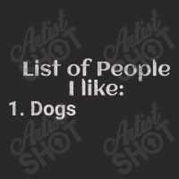 List Of People I Like Dogs Printed Hat | Artistshot