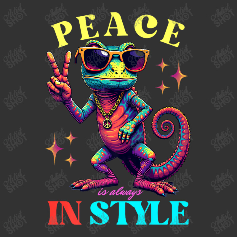 Peace Is Always In Style, Funny Vintage Chameleon Baby Bodysuit by Rebecca Mitchell | Artistshot