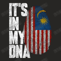 It's In My Dna Malaysian Proud Malaysia Flag Ladies Fitted T-shirt | Artistshot