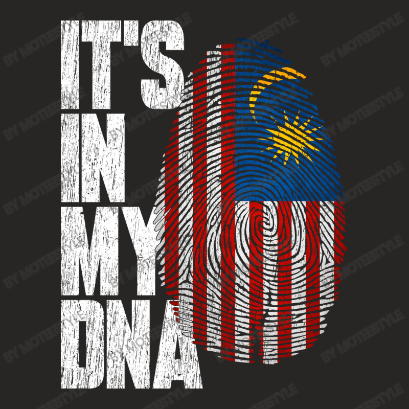 It's In My Dna Malaysian Proud Malaysia Flag Ladies Fitted T-Shirt by moteestyle | Artistshot