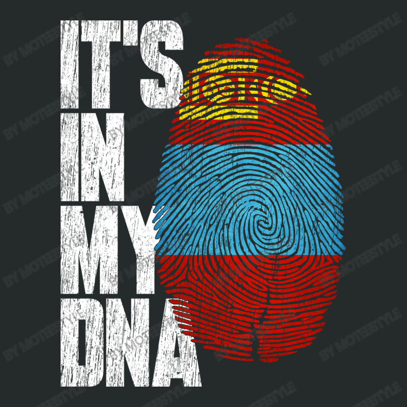 It's In My Dna Mongolian Proud Mongolia Flag Women's Triblend Scoop T-shirt by moteestyle | Artistshot