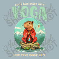 Good Days Start With Yoga Find Your Inner Capy Unisex Sherpa-lined Denim Jacket | Artistshot