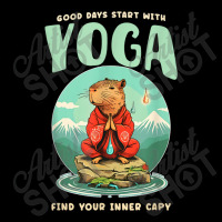 Good Days Start With Yoga Find Your Inner Capy V-neck Tee | Artistshot