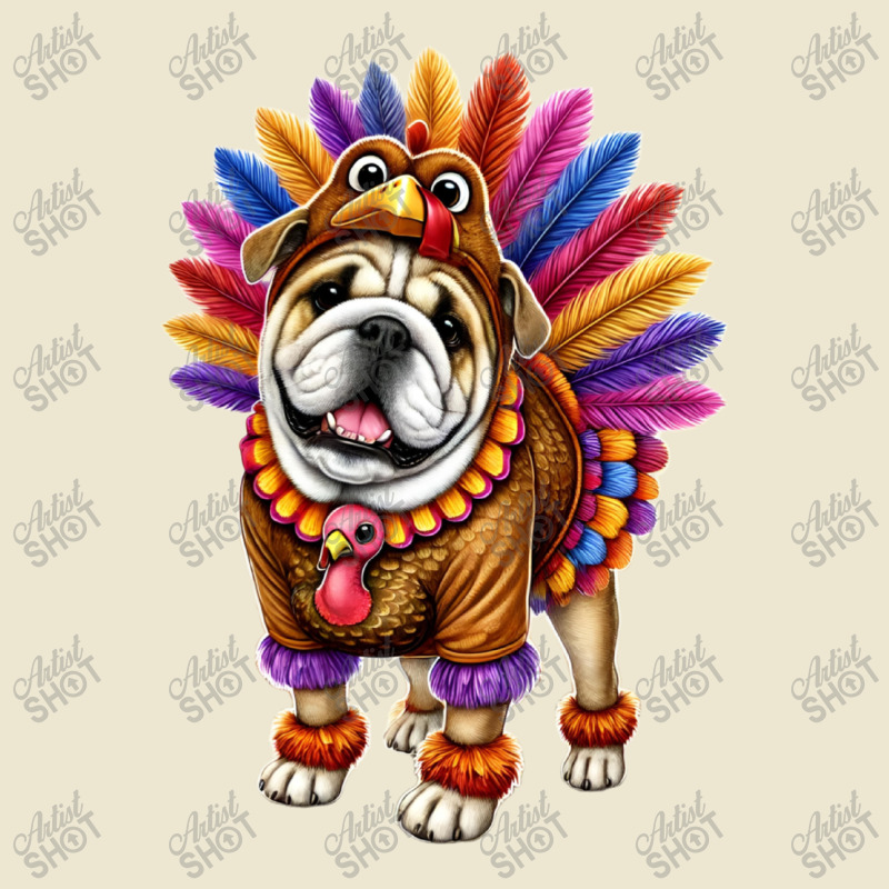 Bulldog Turkey 2 Cropped Hoodie by Rebecca Mitchell | Artistshot