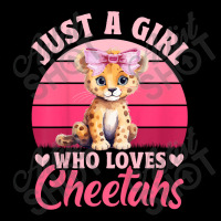 Just A Girl Who Loves Cheetahs Youth Zipper Hoodie | Artistshot